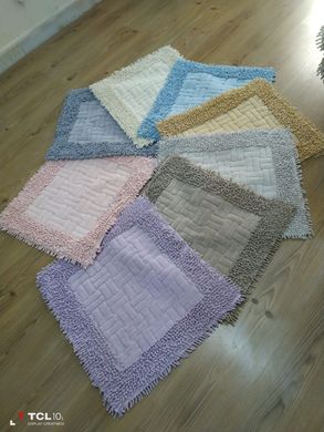 Комплект махровых ковриков для ванной Mosso пудра волна