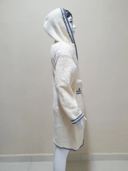 Кремовий махровий халат Welsoft для підлітків зі смужками 13-14 років