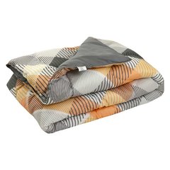 Силиконовое демисезонное одеяло Ромбы оранжевое в полиэстере 200х220