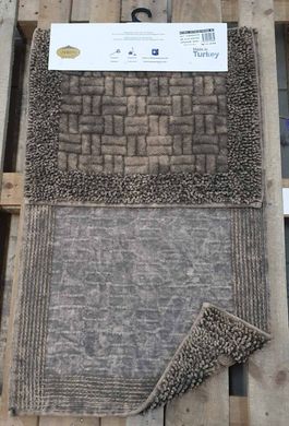Комплект махровых ковриков для ванной Vintage Mosso Cotton коричневый