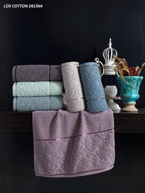 Комплект із шести бавовняних рушників Cotton Delux Jacquard Delina 50х90