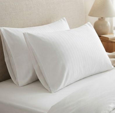 Наволочка White Hotel Collection Selena бавовна біла 50х70