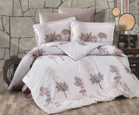 ПосПостельний комплект Sateen Aran Armada v1 кавове Євро