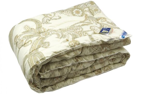 Теплое шерстяное одеяло Элит Luxury в тике 140х205