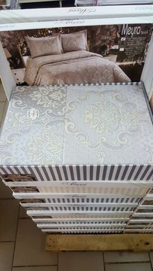 Жакардове покривало сіре Meyra damask Gri