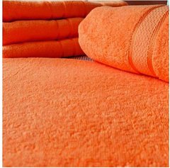 Махровое полотенце Ricci оранжевое, 400 г/м2 хлопок 70х140