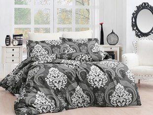 Комплект белья Ceylin Kahve Сатин люкс Евро