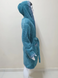 Темний блакитний дитячий махровий халат зі смужками Welsoft 5-6 років