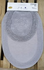 Комплект махровых ковриков овальные Mosso серый