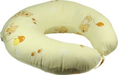 Силиконовая подушка для кормления с наволочкой бежевая 65х65