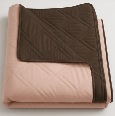 Покрывало Аквастоп двустороннее стёганое Vanila / Brown 210x240