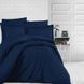 Однотонное постельное белье Stripe Sateen larcivert синий Евро