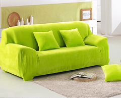 Чехол на трехместный диван 195х230 Зеленый из микрофибры