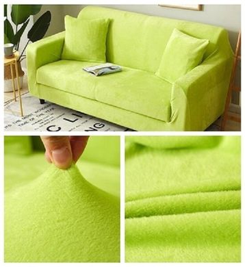 Чехол на трехместный диван 195х230 Зеленый из микрофибры