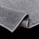 Серое махровое полотенце, плотностью 590 г/м2, из хлопка 50х100