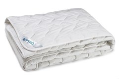 Зимнее силиконовое одеяло белое в микрофибре с узорной стежкой 200х220