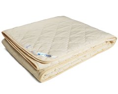 Демисезонное силиконовое одеяло молочное в микрофибре 140х205
