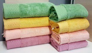 Комплект полотенец бамбук 50х90 (4 шт),Bambu Puanli Desen
