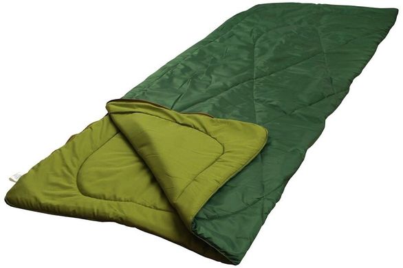 Спальный мешок на молнии зеленый 200х70х2