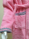 Темний рожевий дитячий махровий халат зі смужками Welsoft 5-6 років