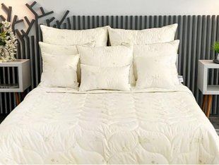 Одеяло теплое шерстяное Merino Beige в микрофибре 170х205