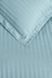 Постельное белье однотонного бирюзового цвета Vertical Stripe Sateen Turkuaz Семейный