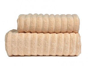 Персиковое полотенце Parisa 600г/м2, Line Cotton, хлопок 70х140