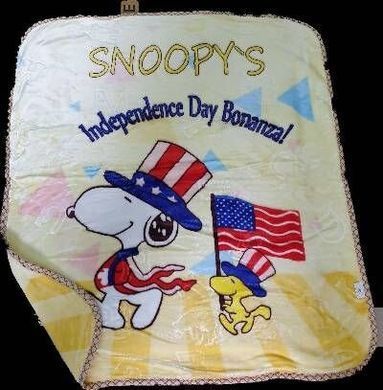 Плед детский двухцветный Snoopys желтый