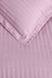 Постільна білизна однотонного фіолетового кольору Vertical Stripe Sateen Lila Полуторний