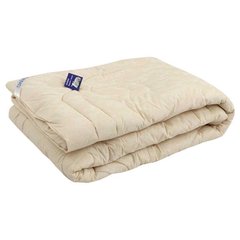 Шерстяное одеяло стандарт Молочное в бязи 200х220