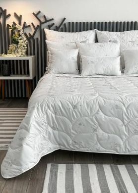 Одеяло теплое шерстяное Merino White в микрофибре 200х220