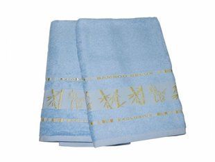 Комплект полотенец из бамбука Bambooo голубой без коробки