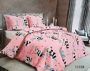 Постельное белье для подростка бязь Панды Pink