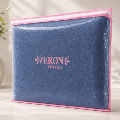 Махрова простирадло жаккард Туреччина синя індиго 150x220
