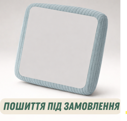 Велюровый чехол премиум-класса для диванных подушек и сидений (Небесно-голубой) 200х90