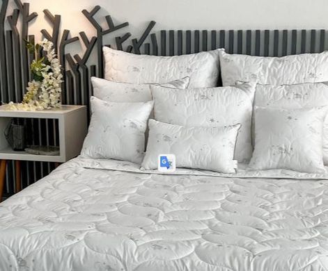 Одеяло теплое шерстяное Merino White в микрофибре 200х220