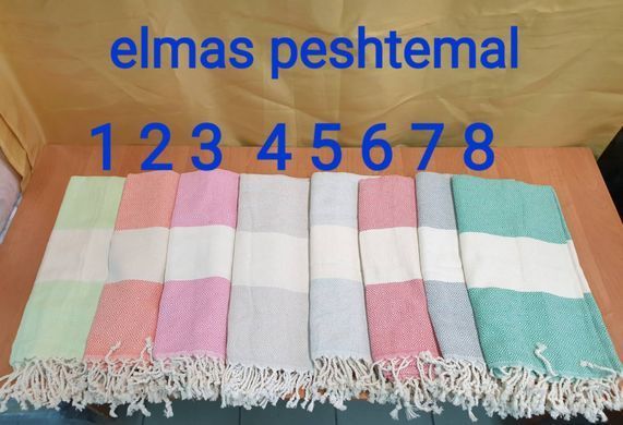 Пляжное полотенце Peshtemal 250 г/м2 бирюзовое