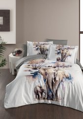 Комплект постельного белья из сатина с 3D-эффектом Safari с Слоном Евро