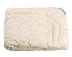 Теплое шерстяное одеяло молочное в бязи 200х220