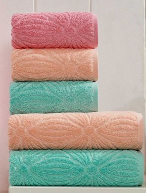 Комплект полотенец микрокотон 550 г/м2 теплых оттенков (3 шт), Cicek