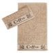 Бежевое махровое полотенце для кухни Сoffee 420г/м2, Вeige 30х50
