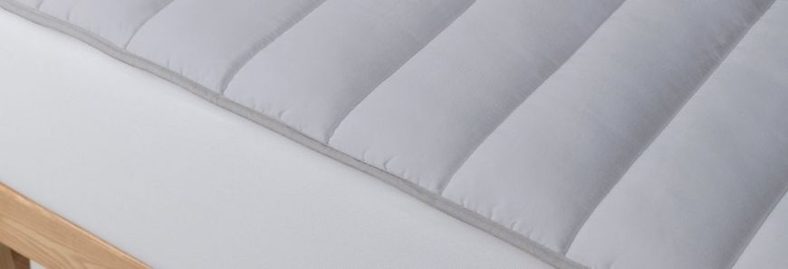 Наматрацник стьобаний на бавовні з гумкою по кутах Melange Cotton 120х190