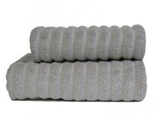 Светло серое полотенце Parisa 600г/м2, Line Cotton, хлопок 50х90