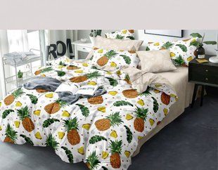 Постельное белье бязь Ананасики Двуспальный