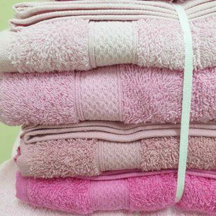 Кухонные полотенца в наборе 8 штуки размером Hasir Pembe 30х50