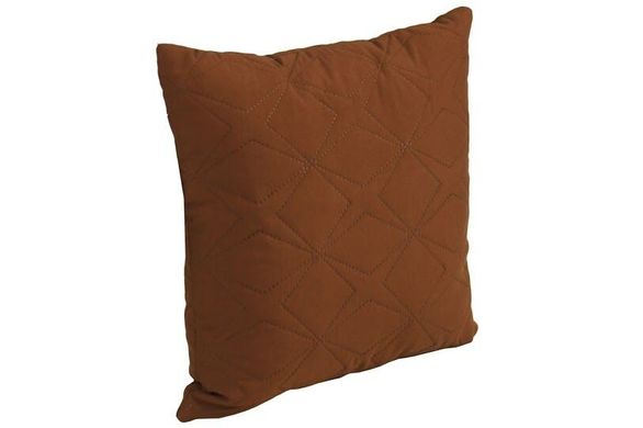 Декоративная силиконовая подушка Звезда коричневая 40х40