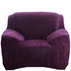 Замшевый чехол для кресла 90х140 Фиолетовый из микрофибры