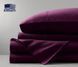 Простынь Dark Plum сатиновая Jefferson баклажанная 240х260