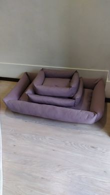 Лежак для домашніх тварин Rizo ніжний фіолетовий зі знімним чохлом 35х45