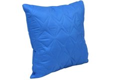 Декоративная силиконовая подушка Звезда синяя 40х40